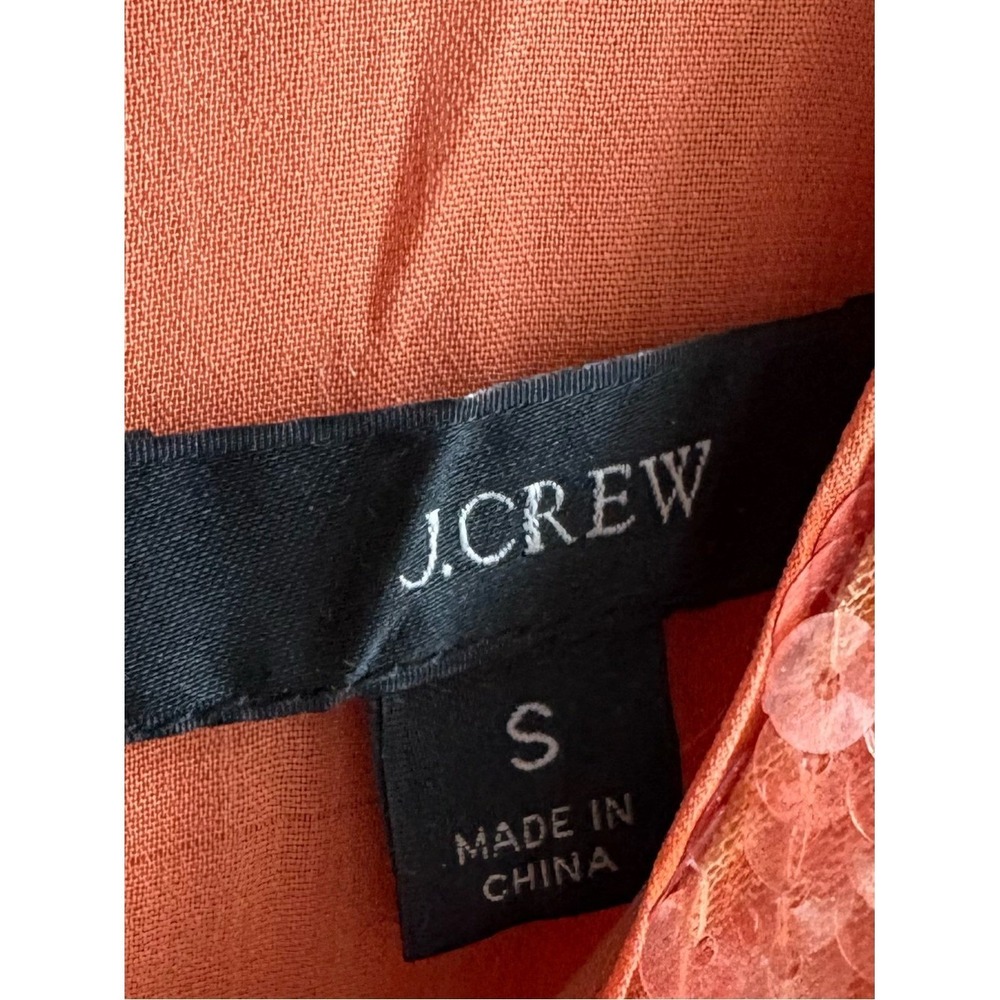 J. Crew - Women's Bubble-sleeve Sequin Top Lined - Size Small - Clay Sand - NWOT - Picture 6 of 8